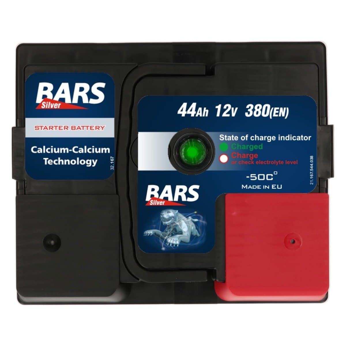 Bars Silver 12V 44Ah 380 A Autobatterie
