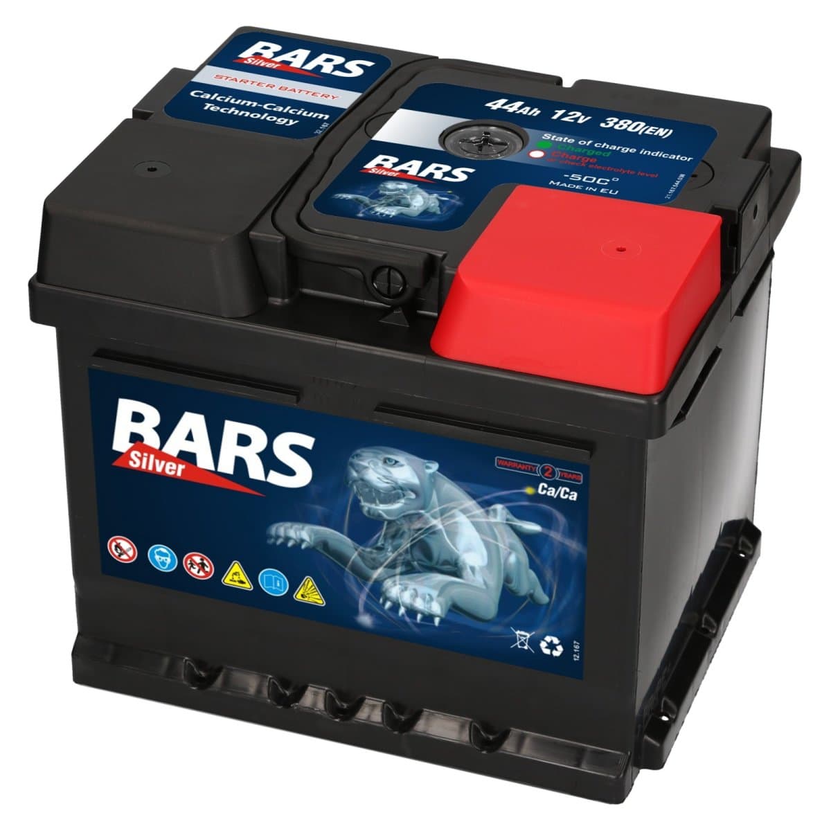 Bars Silver 12V 44Ah 380 A Autobatterie