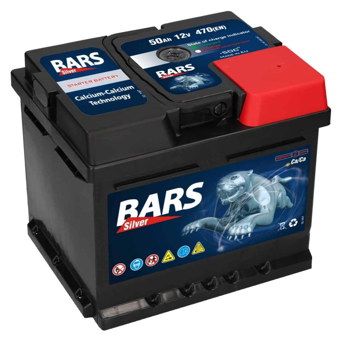 Bars Silver 12V 50Ah 470 A Autobatterie