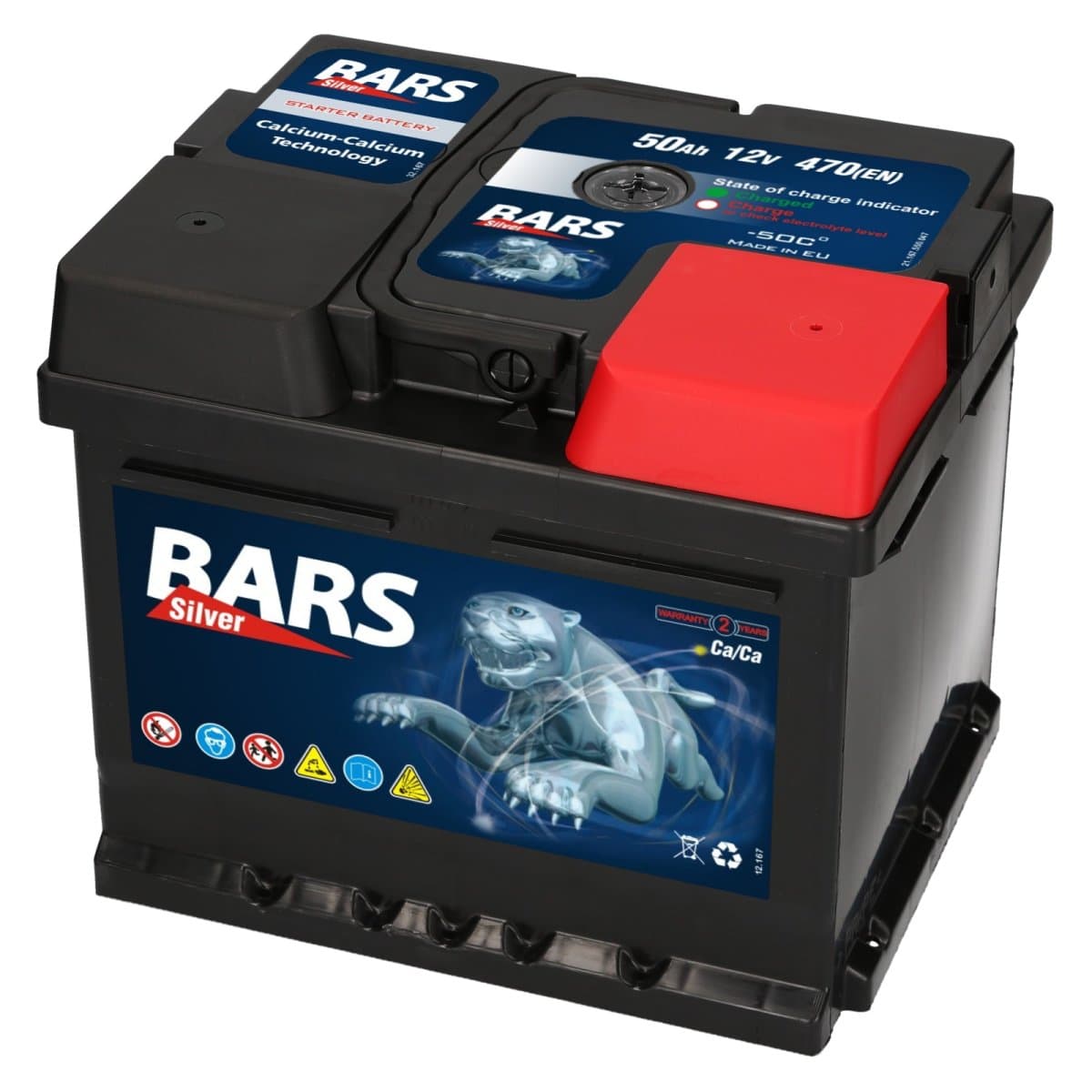 Bars Silver 12V 50Ah 470 A Autobatterie