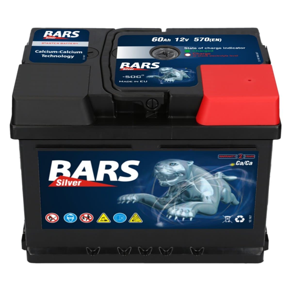 Bars Silver 12V 60Ah 570 A Autobatterie