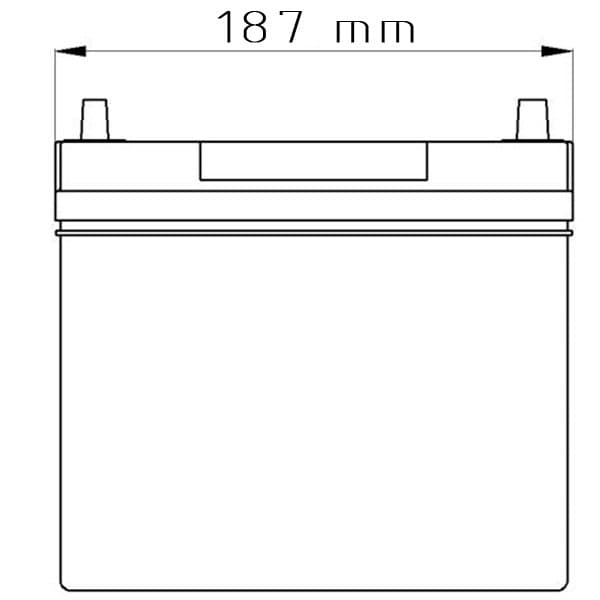 Bars EFB 12V 38Ah 400 A Dünnpol Autobatterie
