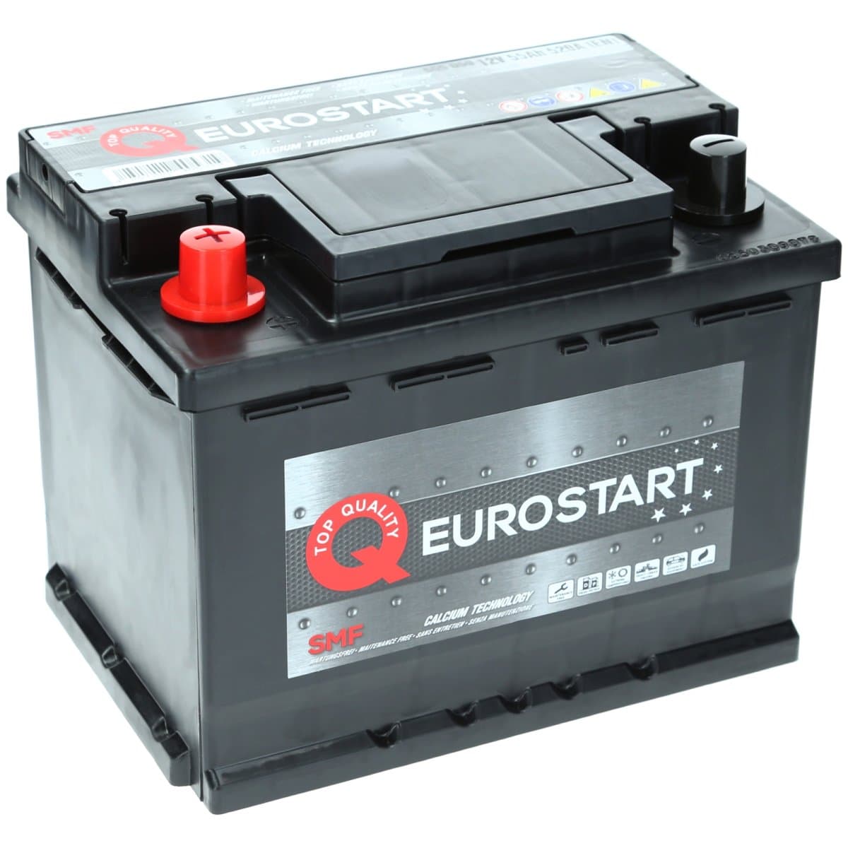 Eurostart SMF 12V 55Ah 520 A +Links Autobatterie
