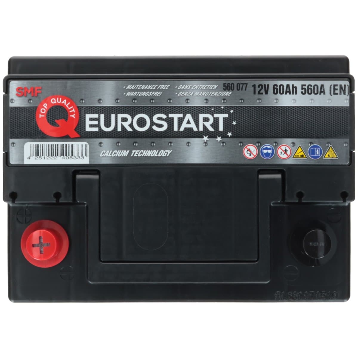 Eurostart SMF 12V 60Ah 560 A +Links Autobatterie