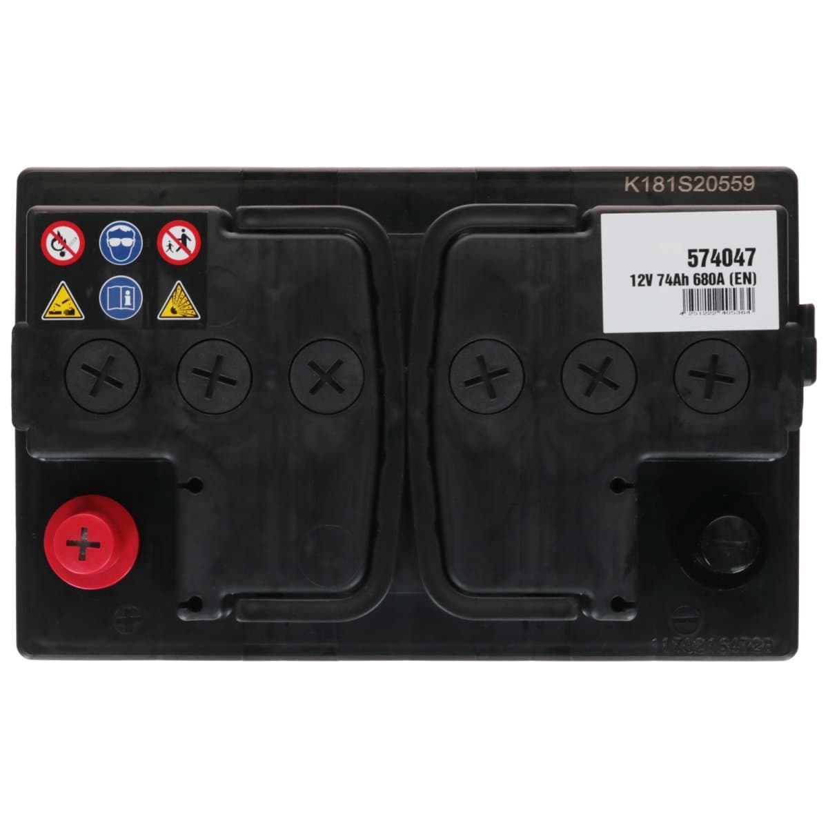 Eurostart SMF 12V 74Ah 680 A +Links Autobatterie