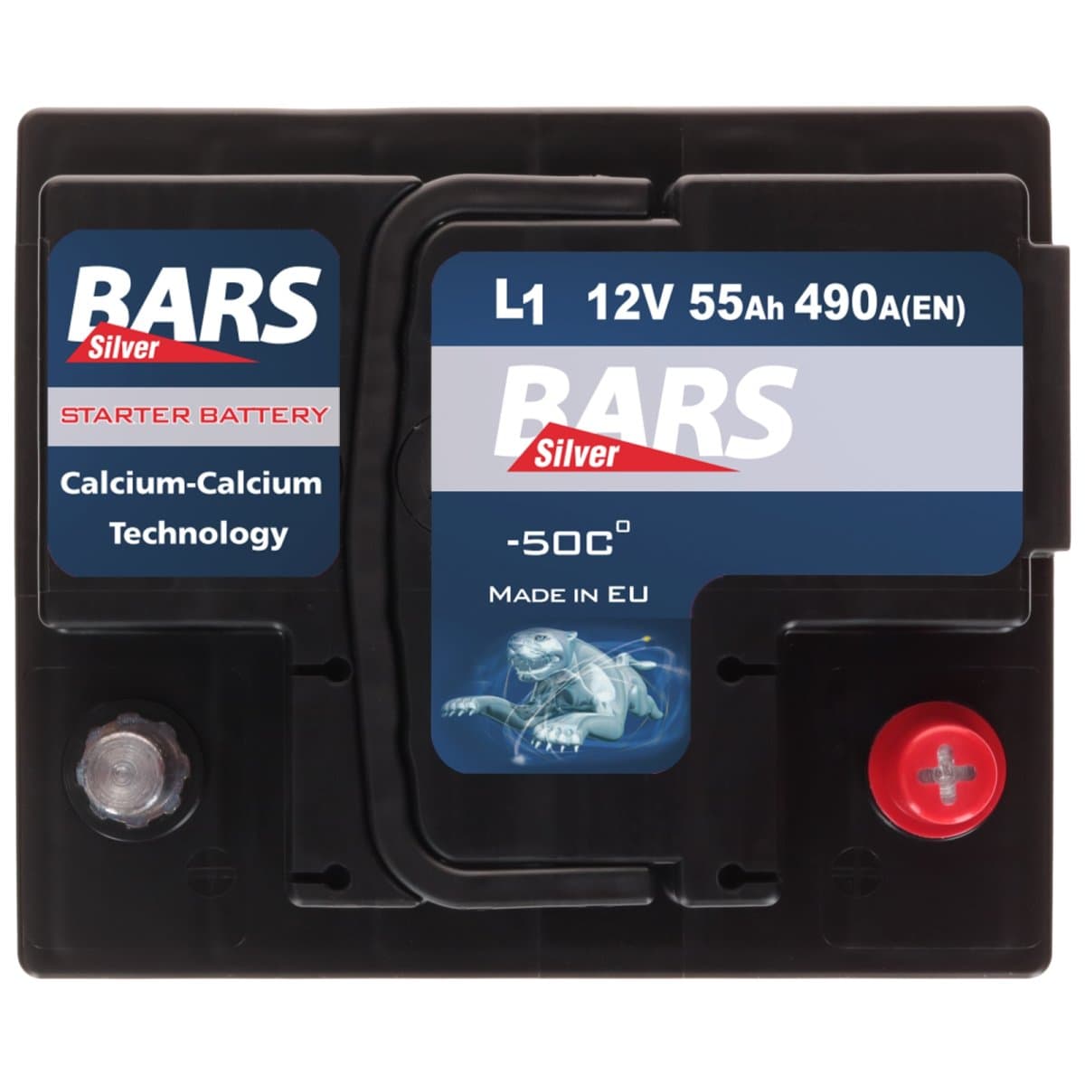Bars Silver 12V 55Ah 490 A Autobatterie