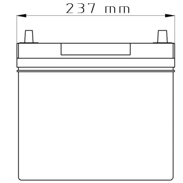 Eurostart Asia 12V 45Ah 400 A Dünnpol +Links Autobatterie
