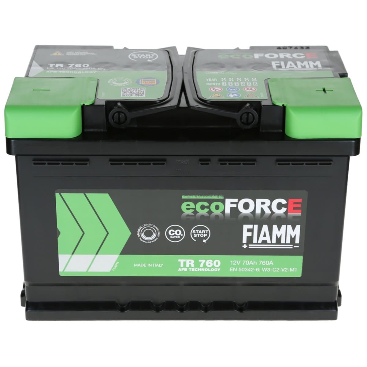 Fiamm EcoForce AFB 12V 70Ah 760 A Autobatterie