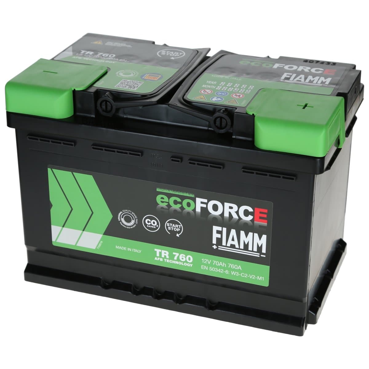Fiamm EcoForce AFB 12V 70Ah 760 A Autobatterie