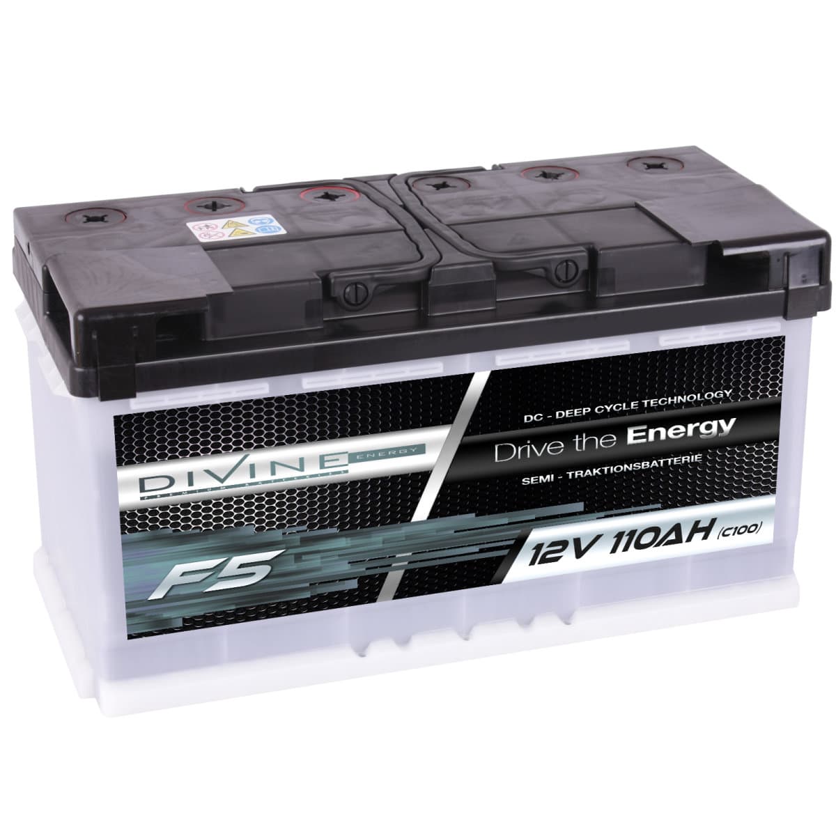 F5 Divine 12V 110Ah Versorgungsbatterie