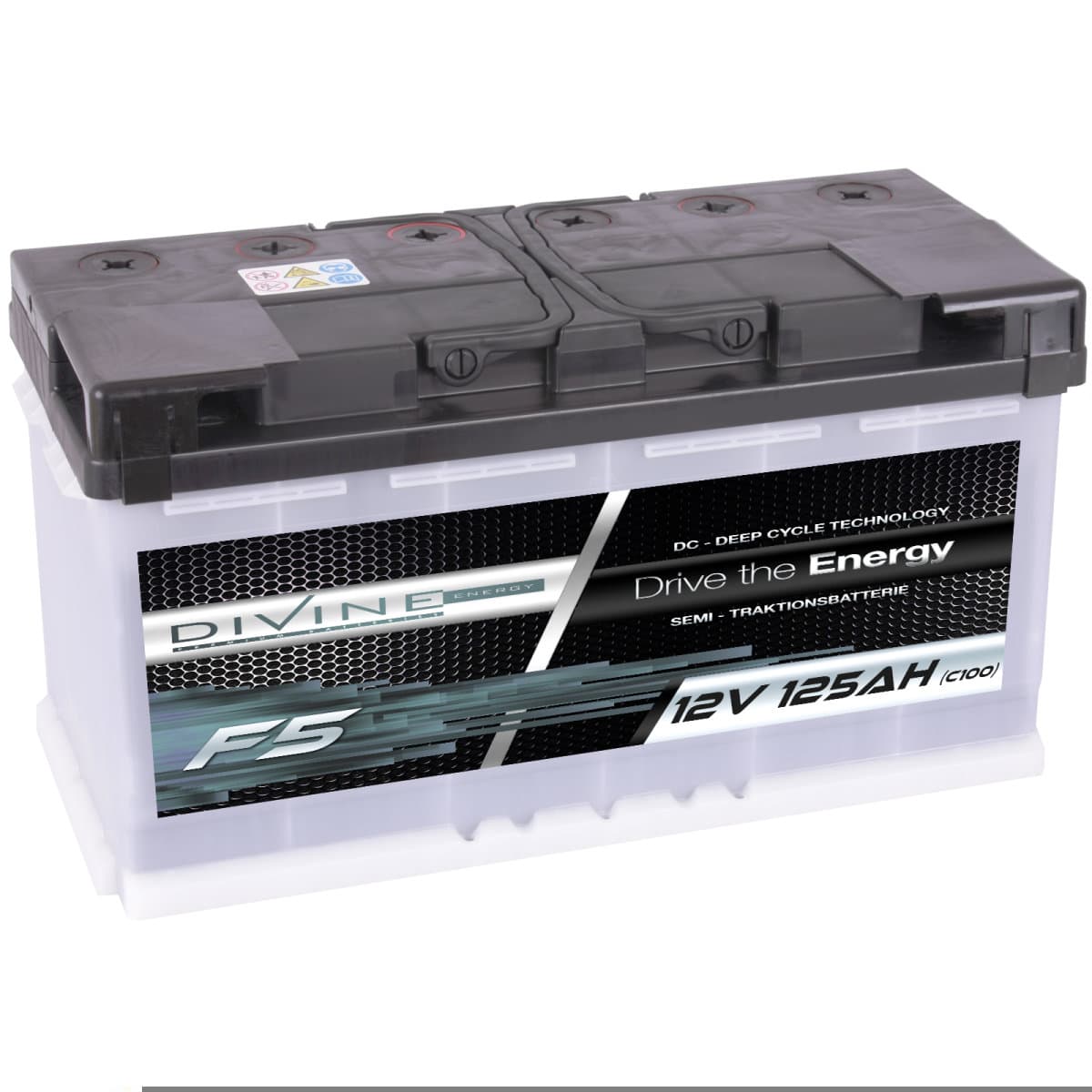 F5 Divine 12V 125Ah Versorgungsbatterie