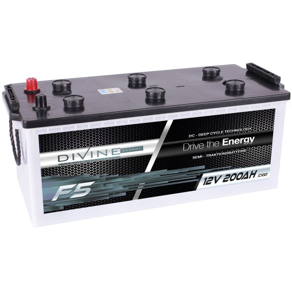 F5 Divine 12V 200Ah Versorgungsbatterie