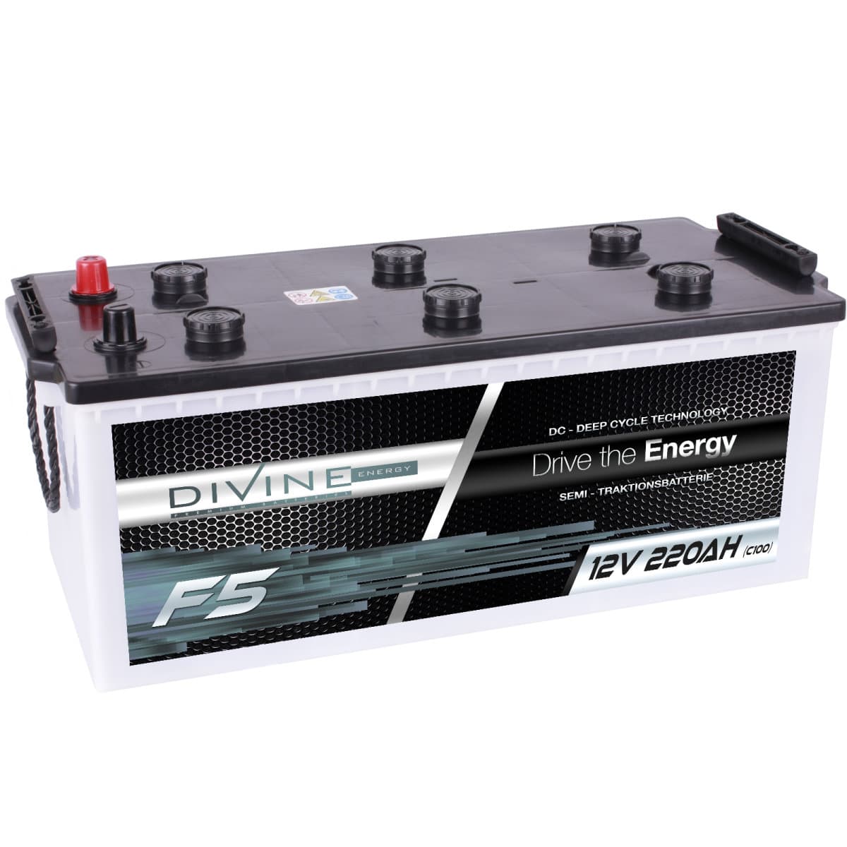F5 Divine 12V 220Ah Versorgungsbatterie
