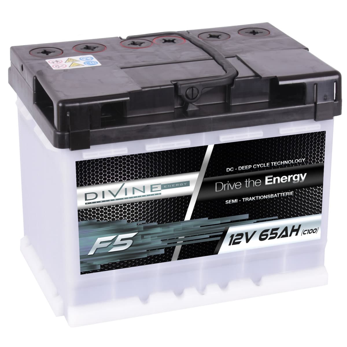 F5 Divine 12V 65Ah Versorgungsbatterie