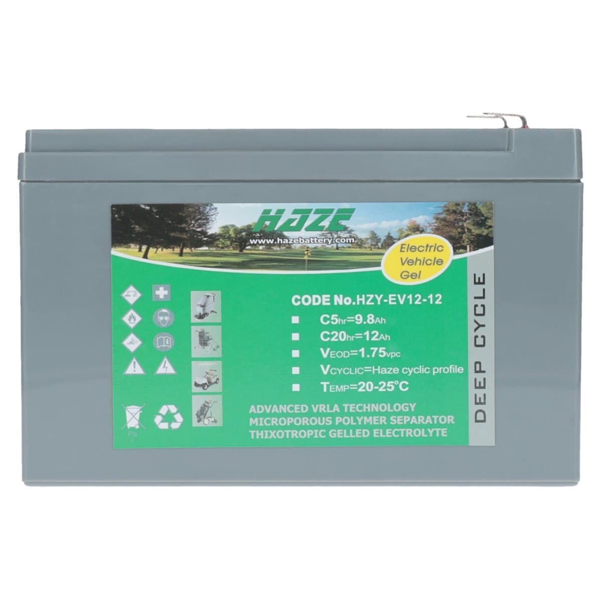 Haze 12V 12Ah GEL Bleiakku HZY-EV12-12 Industriebatterie