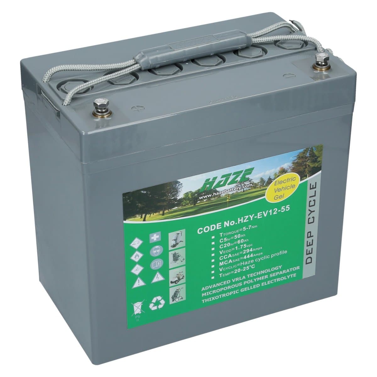 Haze 12V 60Ah GEL Bleiakku HZY-EV12-55 Industriebatterie