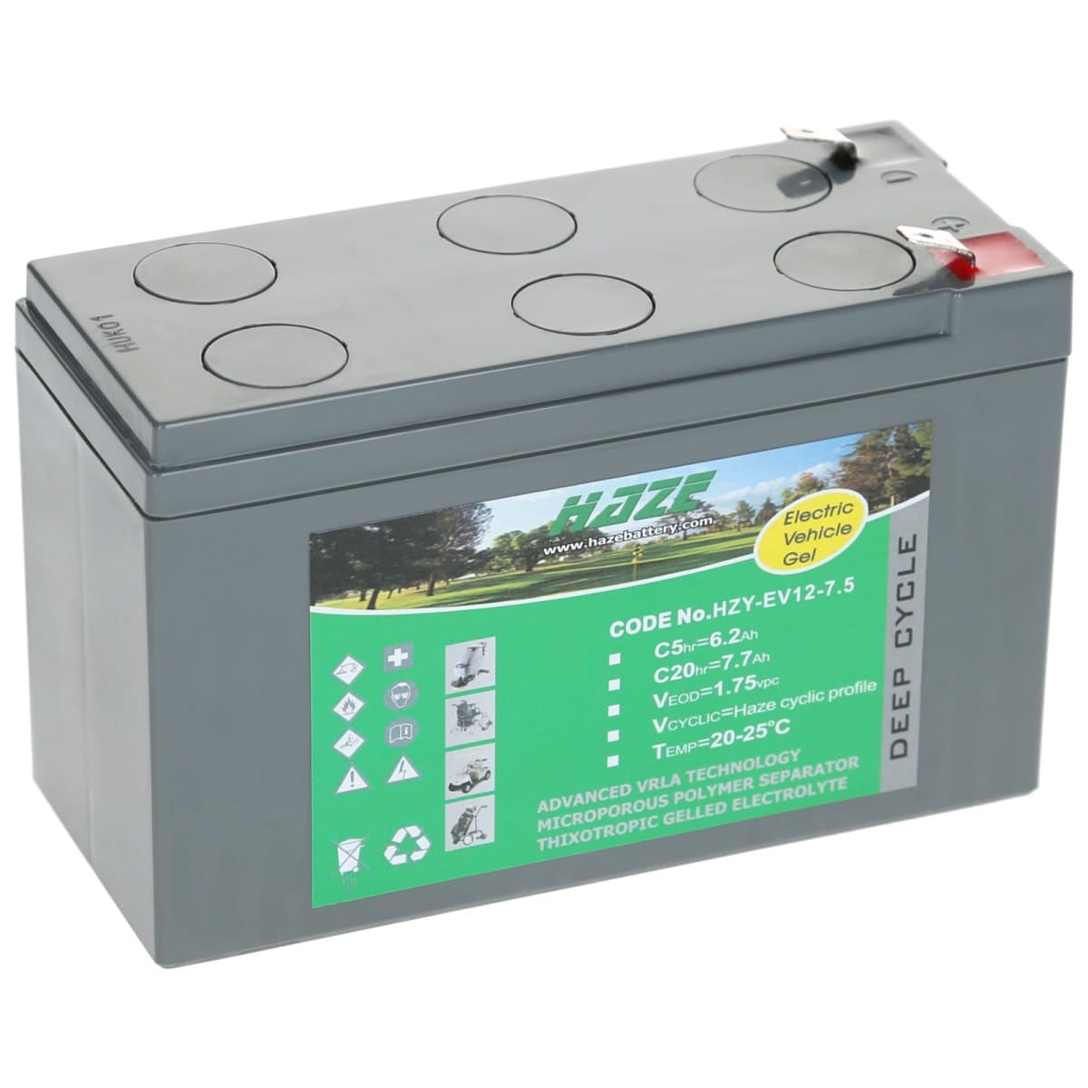 Haze 12V 7,7Ah GEL Bleiakku HZY-EV12-7.5 Industriebatterie