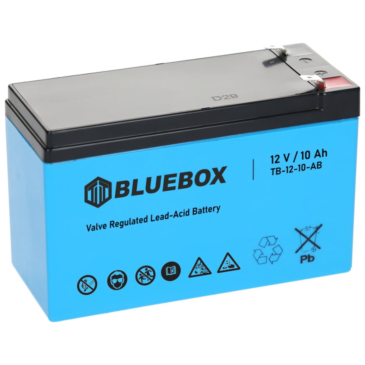 Bluebox 12V 10Ah Bleiakku AGM VRLA Industriebatterie
