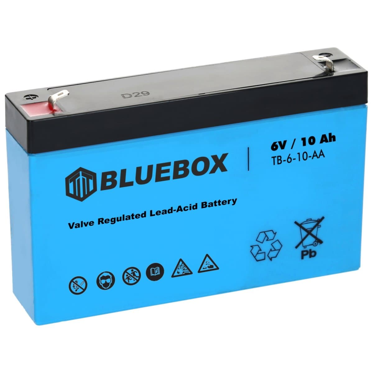 Bluebox 6V 10Ah Bleiakku AGM VRLA Industriebatterie