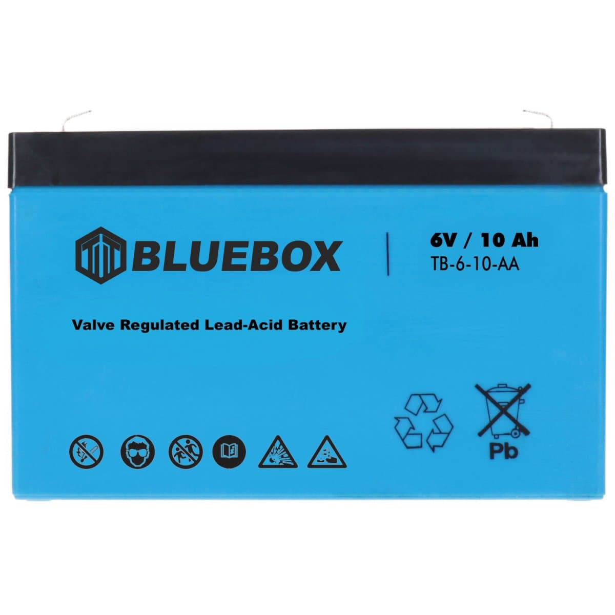 Bluebox 6V 10Ah Bleiakku AGM VRLA Industriebatterie