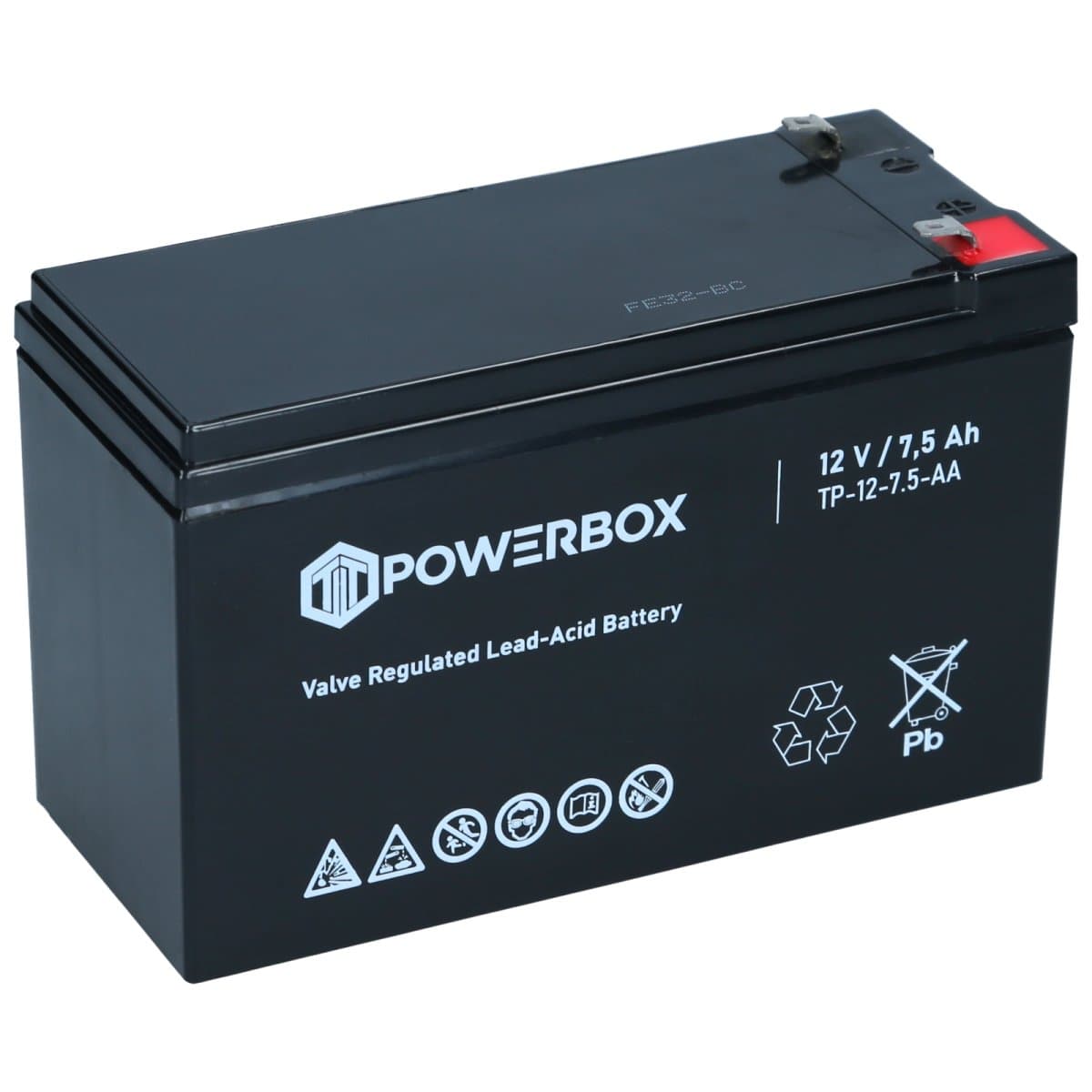 Powerbox AGM 12V 7,5Ah Bleiakku Industriebatterie