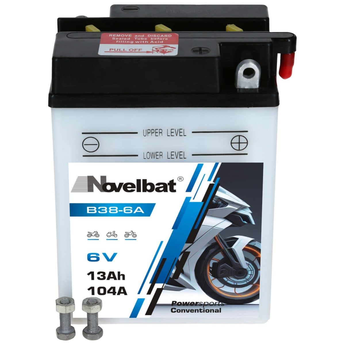 Novelbat B38-6A Motorradbatterie 6V 13Ah