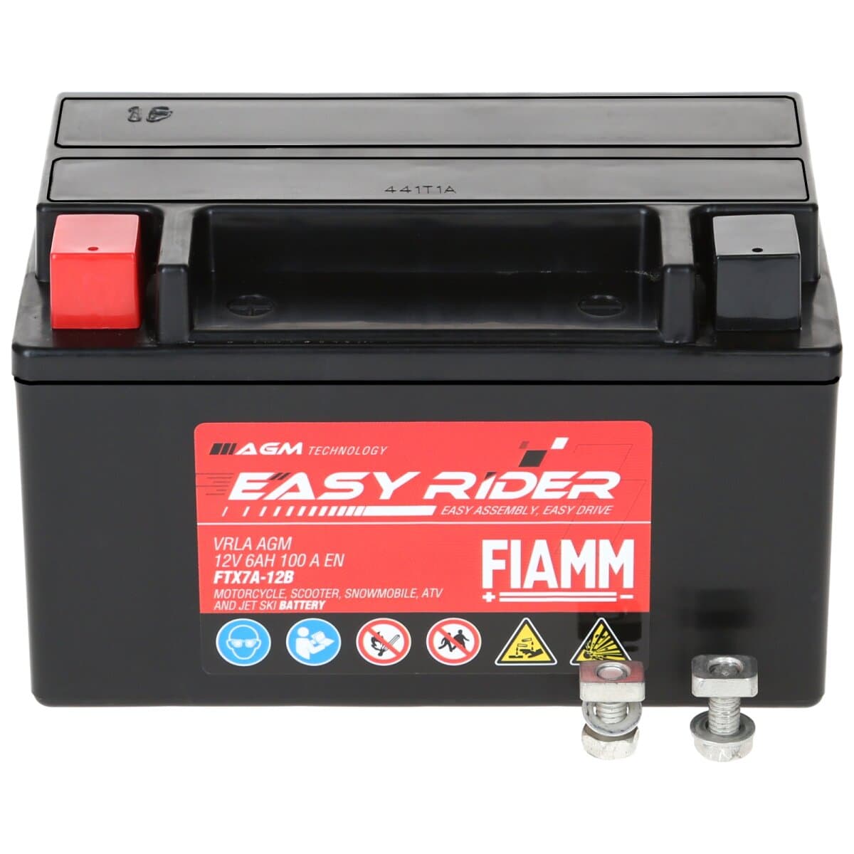 Fiamm FTX7A-12B (YTX7A-BS) Motorradbatterie 12V 6Ah