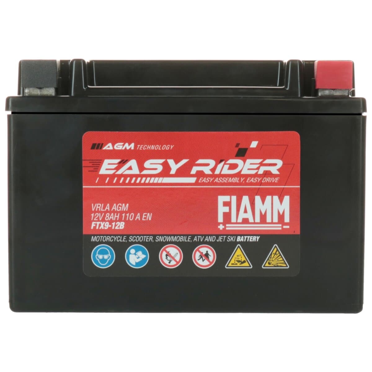 Fiamm FTX9-12B (YTX9-BS) Motorradbatterie 12V 8Ah