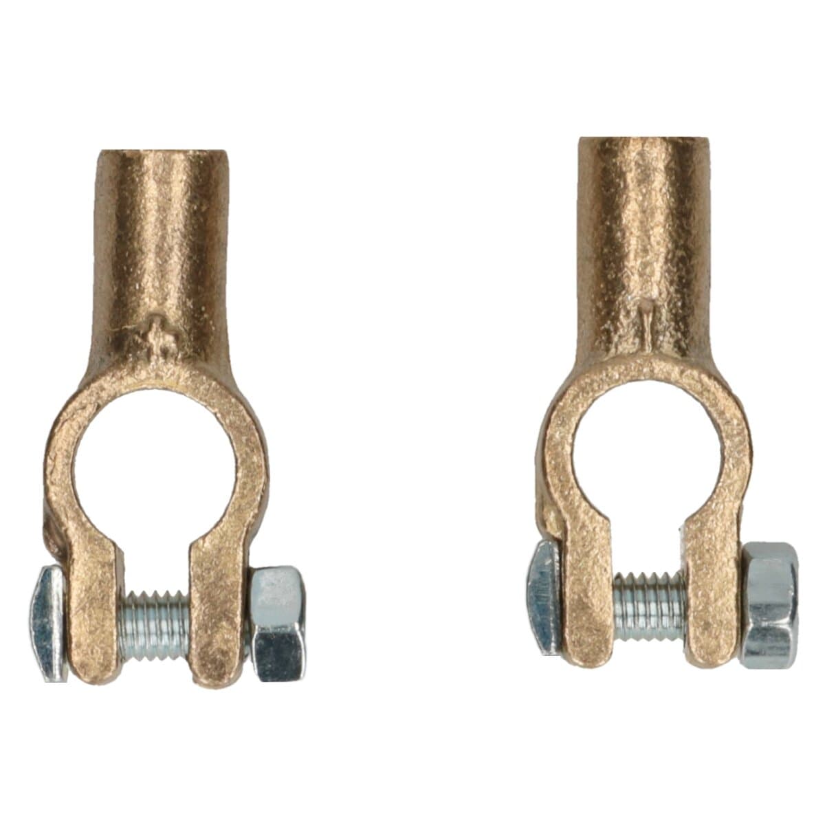 Presseklemme Quetschklemme komplett für + und - Pol Messing Kabel 8mm