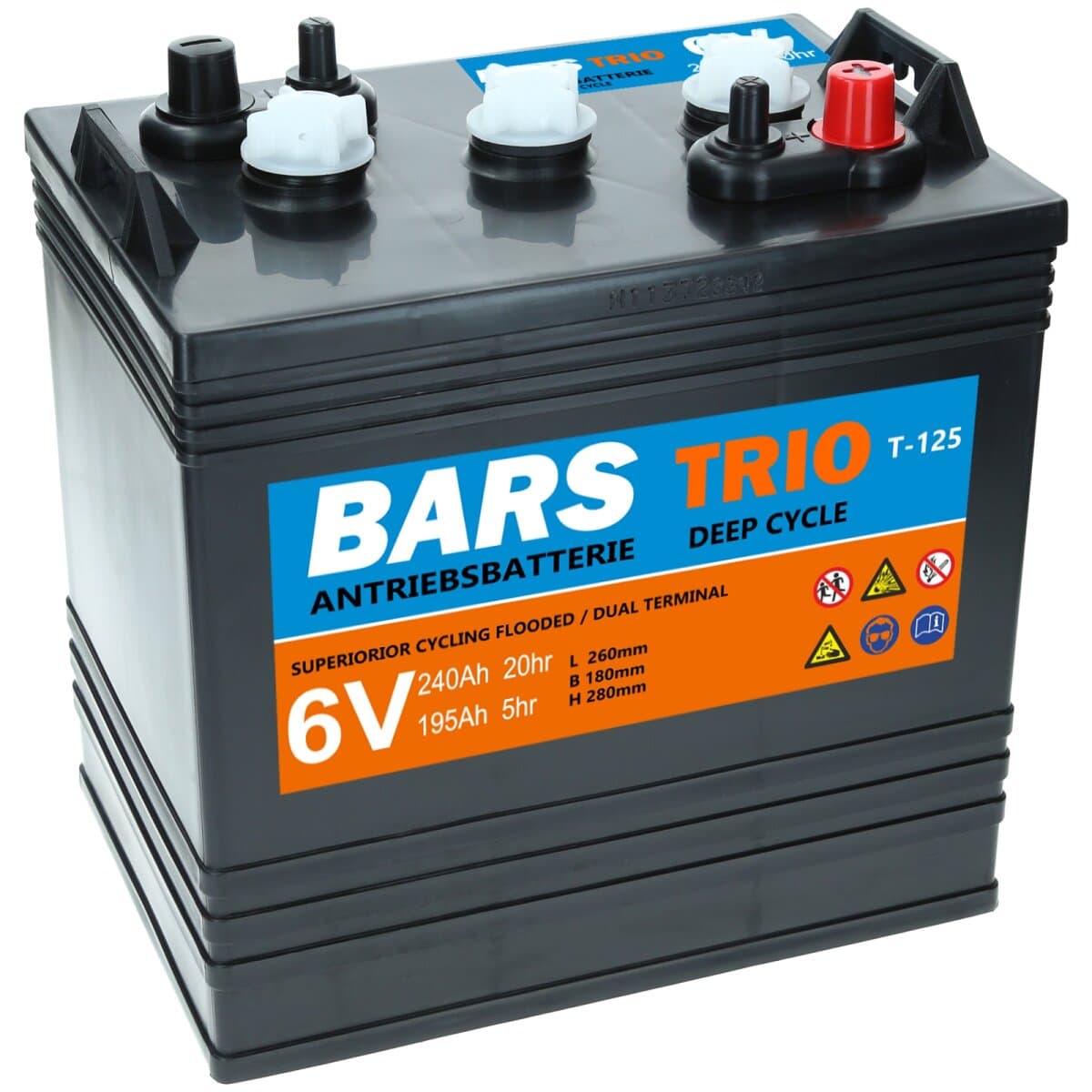 Bars Trio 6V 240Ah T125 Deep Cycle
