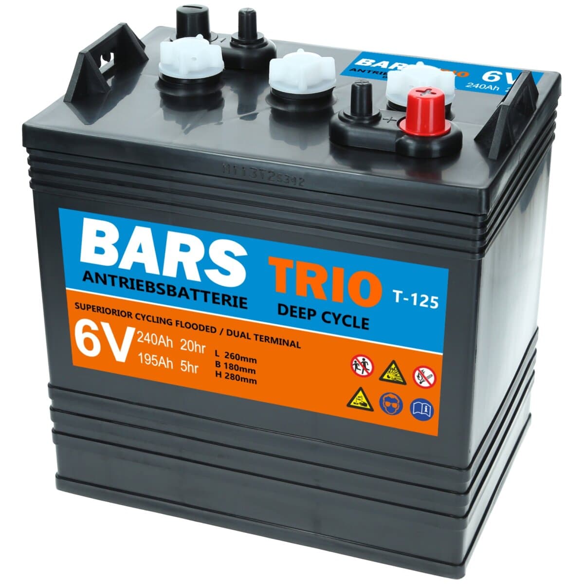 Bars Trio 6V 240Ah T125 Deep Cycle