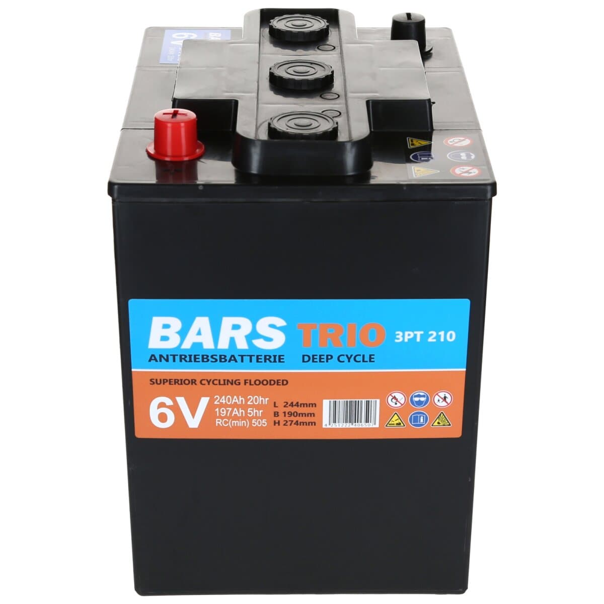 Bars Trio 6V 240ah 3PT210 Deep Cycle