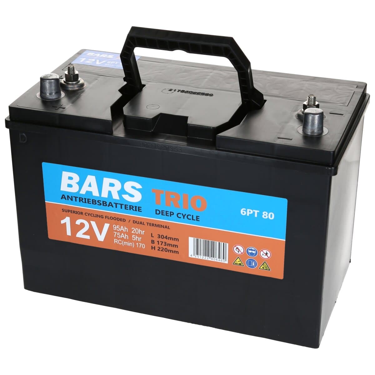 Bars Trio 12V 95Ah 6PT80 Deep Cycle