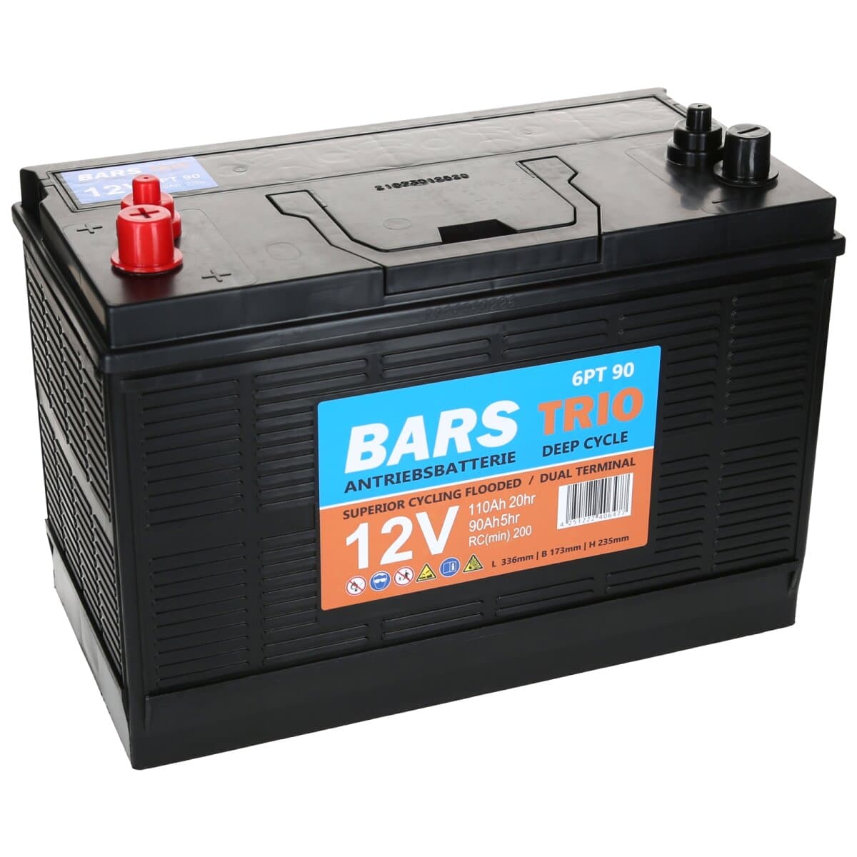 Bars Trio 12V 110Ah 6PT90 Deep Cycle