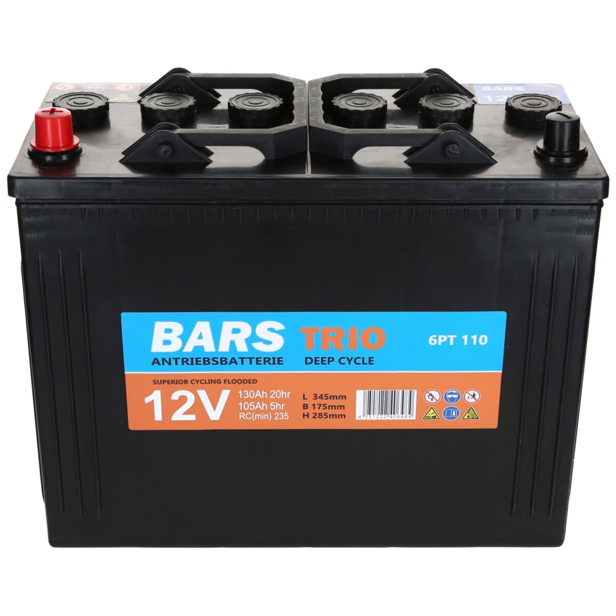 Bars Trio 12V 130Ah 6PT110 Deep Cycle