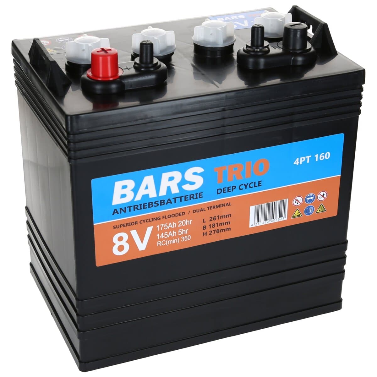 Bars Trio 8V 175ah 4PT160 Deep Cycle