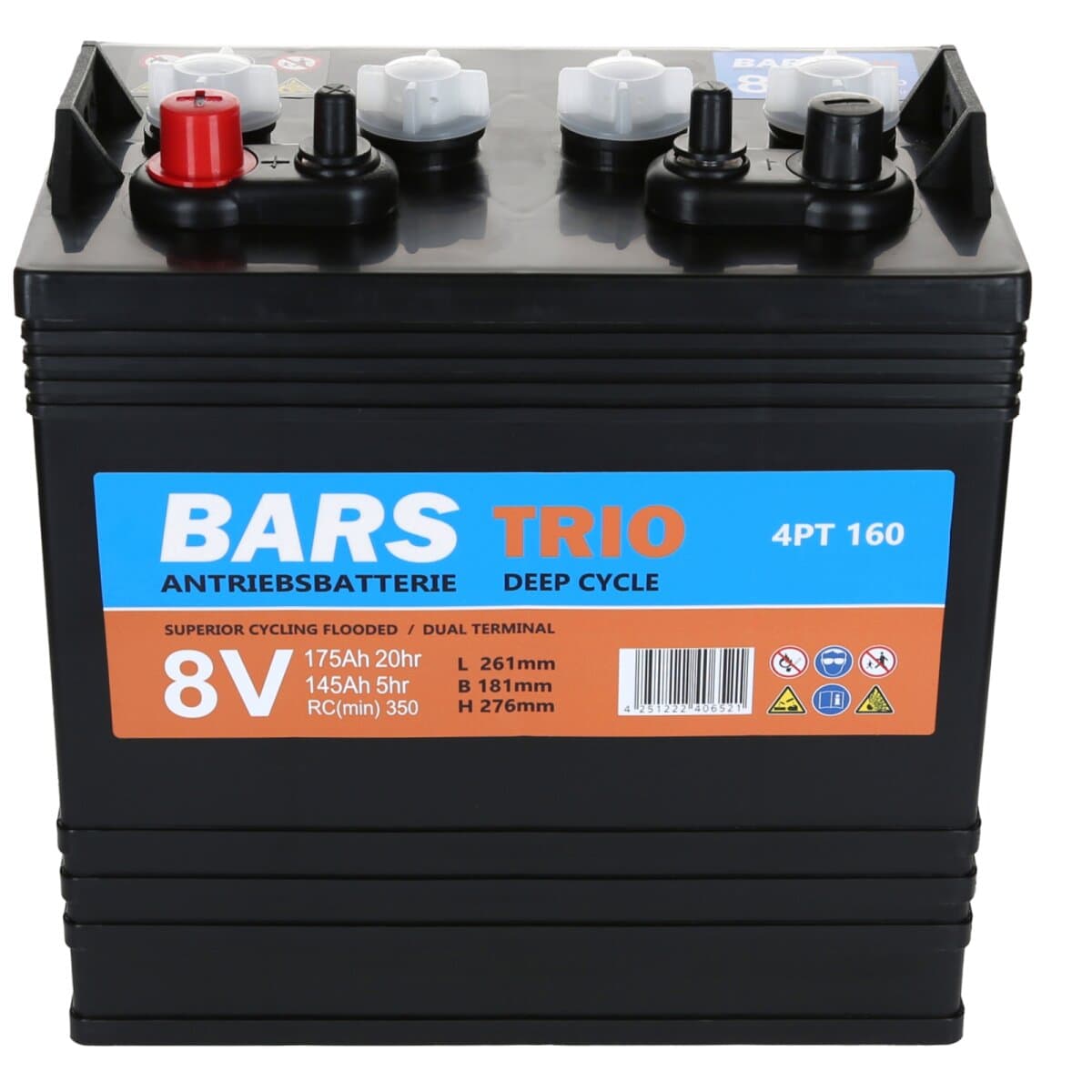 Bars Trio 8V 175ah 4PT160 Deep Cycle