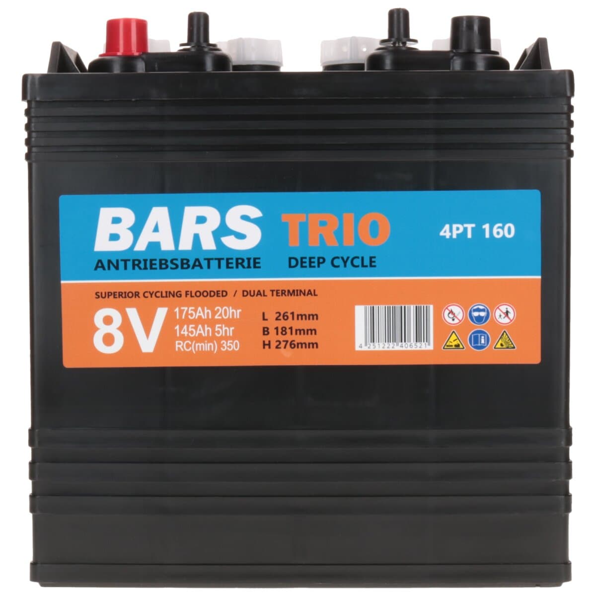 Bars Trio 8V 175ah 4PT160 Deep Cycle