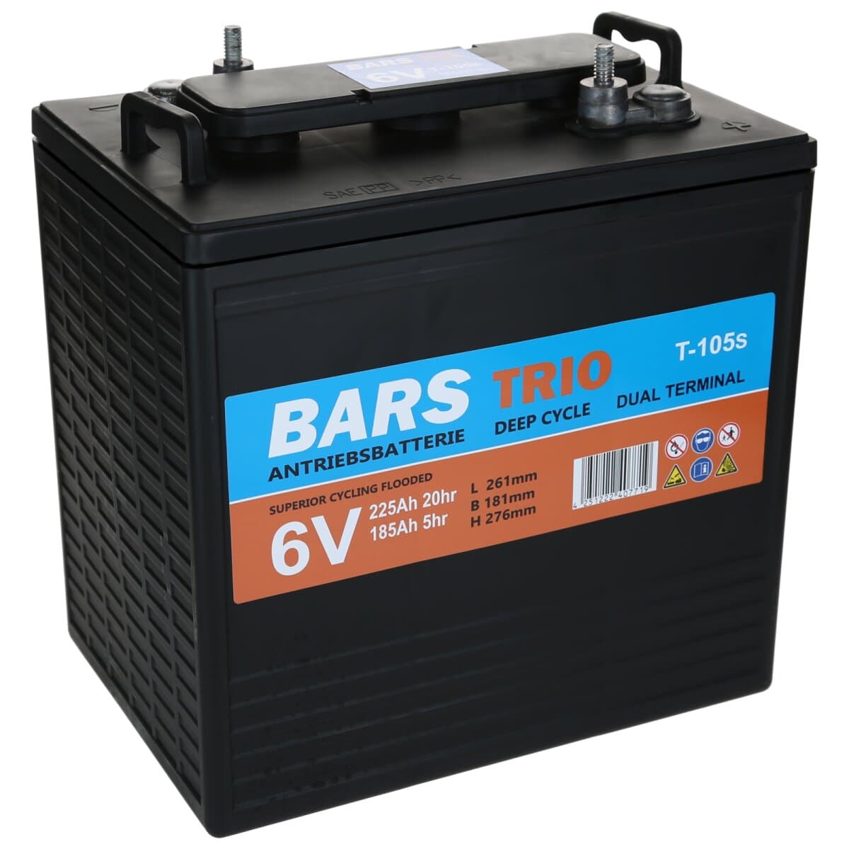 Bars Trio 6V 225Ah T105S Deep Cycle