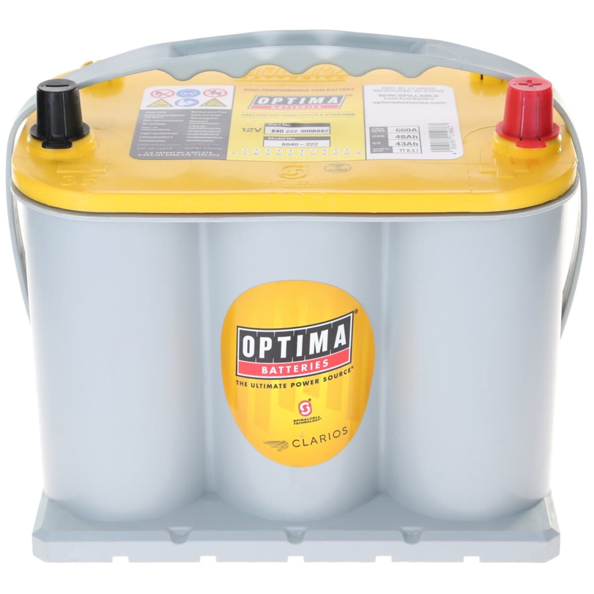 Optima YTR 3.7 12V 48Ah 660A AGM Autobatterie