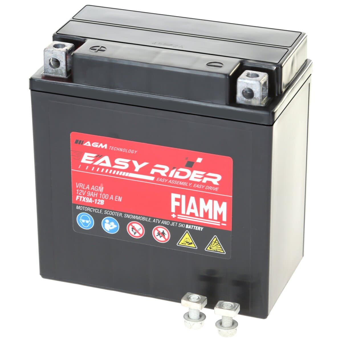 Fiamm FTX9A-12B (YTX9A-BS) Motorradbatterie 9Ah 100A