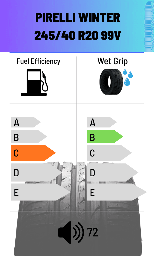 Pirelli 99V WINTERREIFEN WINTER SOTTOZERO 245/40 R20