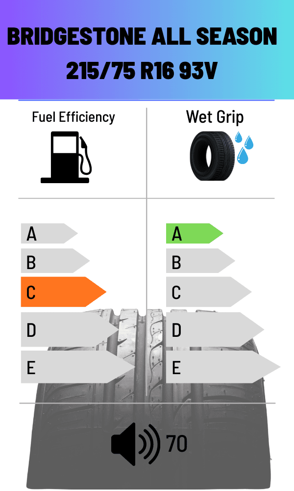 Bridgestone 93V DURAVIS ALLWETTER 215/75 R16