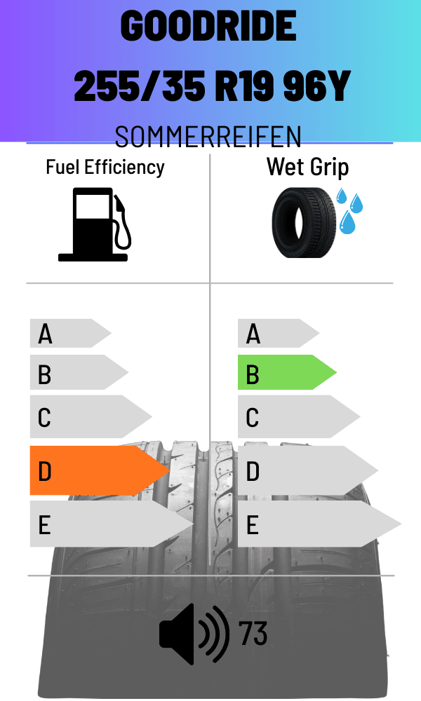 Goodride 96Y SOMMERREIFEN 255/35 R19