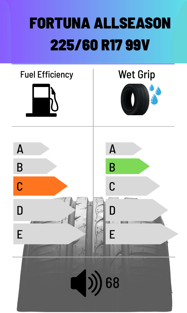 Fortuna 99V FS ALL ECOPLUS2 4S 225/60 R17