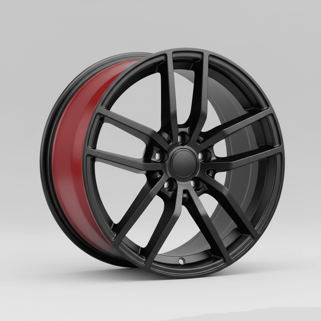 Keskin KT20 Future black painted red inside 8.5x20 ET35 - LK5/120 ML72.6