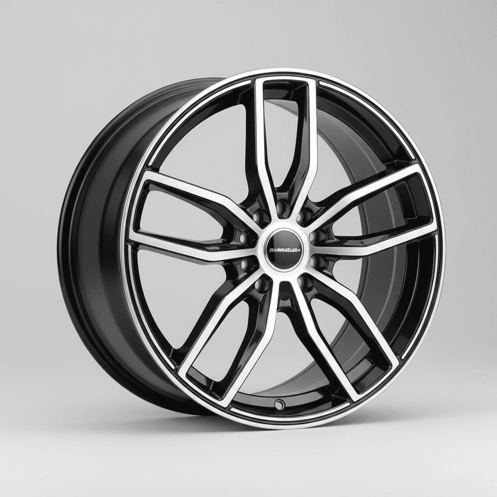 Barracuda Karizzma mattblack-polished / Color Trim weiss - DS3 8x18 ET35 - LK5/110 ML72.6