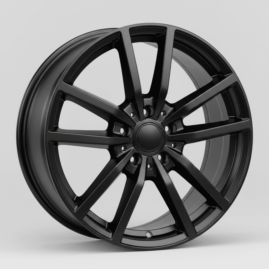 Brock B38 schwarz lackiert 8x18 ET40 - LK5/112 ML57.1
