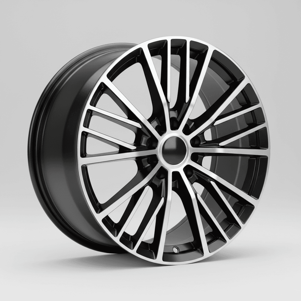 Borbet CW8 black rim window polished matt 8x18 ET45 - LK5/130 ML84.1
