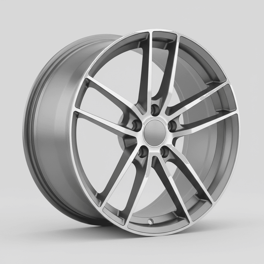 Proline Techart Formula VI grey polished 10x22 ET56 - LK5/130 ML71.5